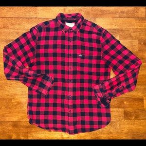 Denim & Flower Button Down Shirt